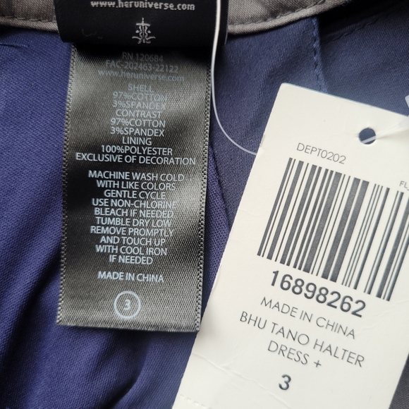 Her Universe Star Wars Ahsoka Tano Halter Dress, BNWT, Size 3X - Picture 10 of 10